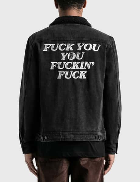 RIPNDIP Fucking Fuck Denim Sherpa Jacket HBX - Main Image