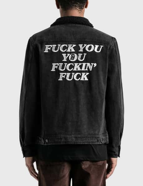 RIPNDIP Fucking Fuck Denim Sherpa Jacket HBX