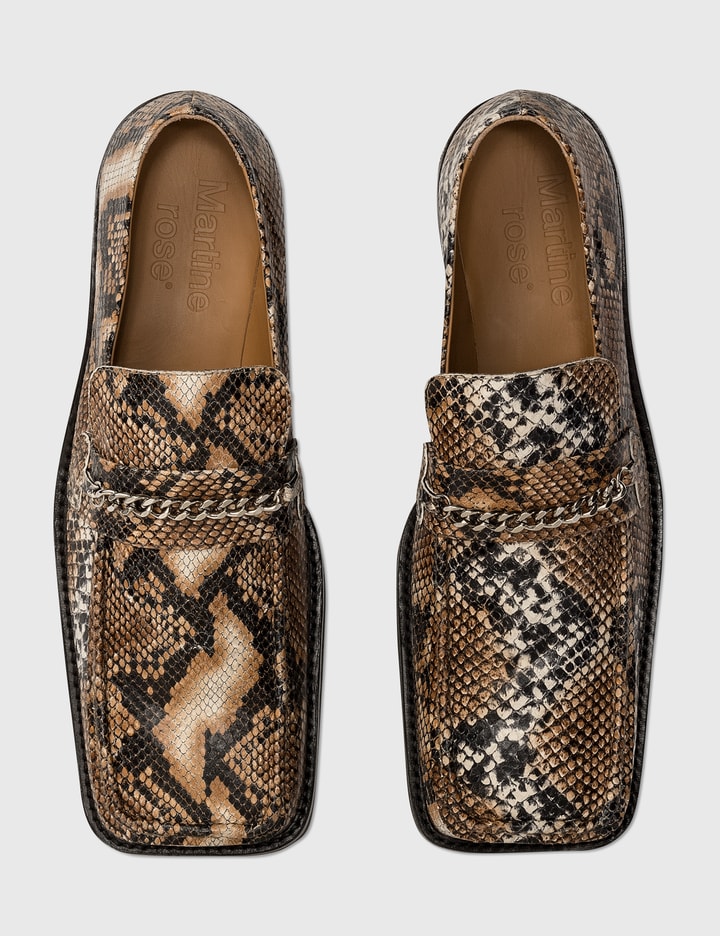 Snake-embossed Leather Loafer Placeholder Image