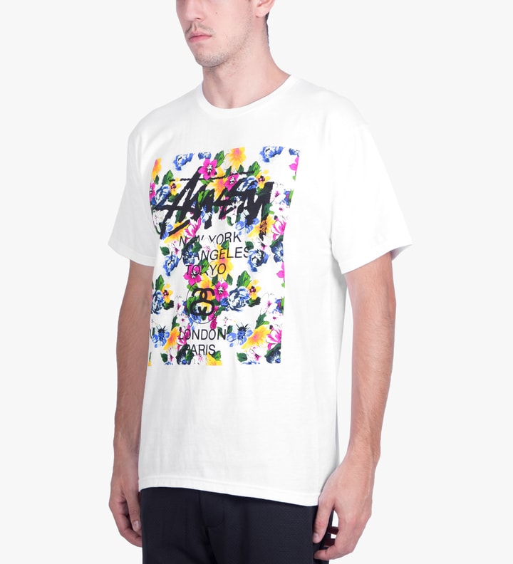 White World Tour Flower Block T-Shirt Placeholder Image