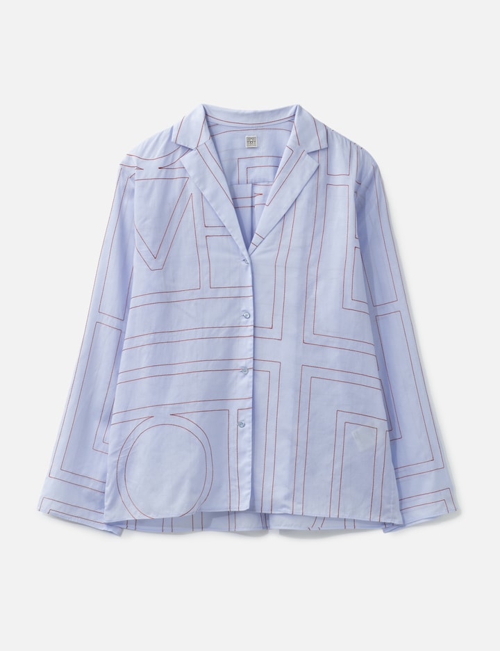 TOTEME Monogram Cotton-Blend PJ Top