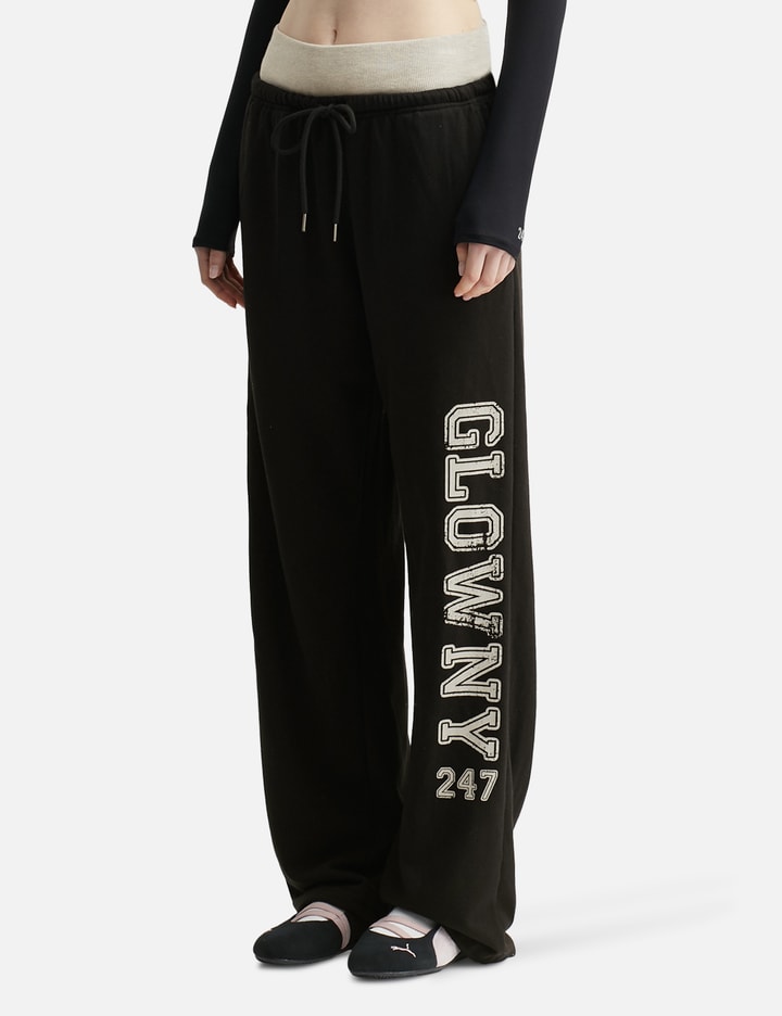 Glowny 247 Contrast Tracksuit Pants In Black