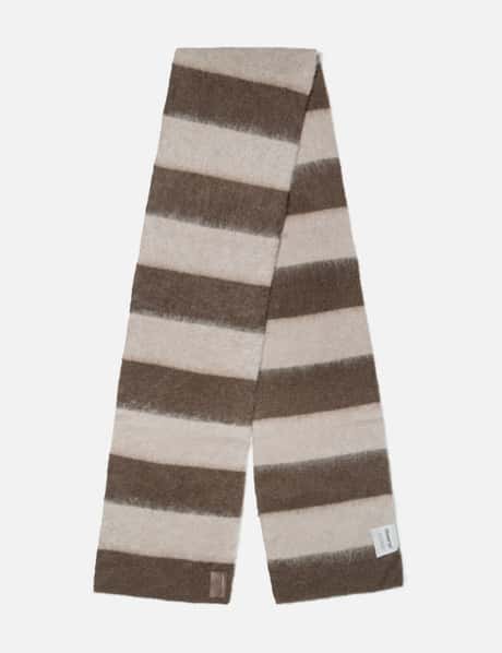 Wool Mohair Striped Scarf view 6