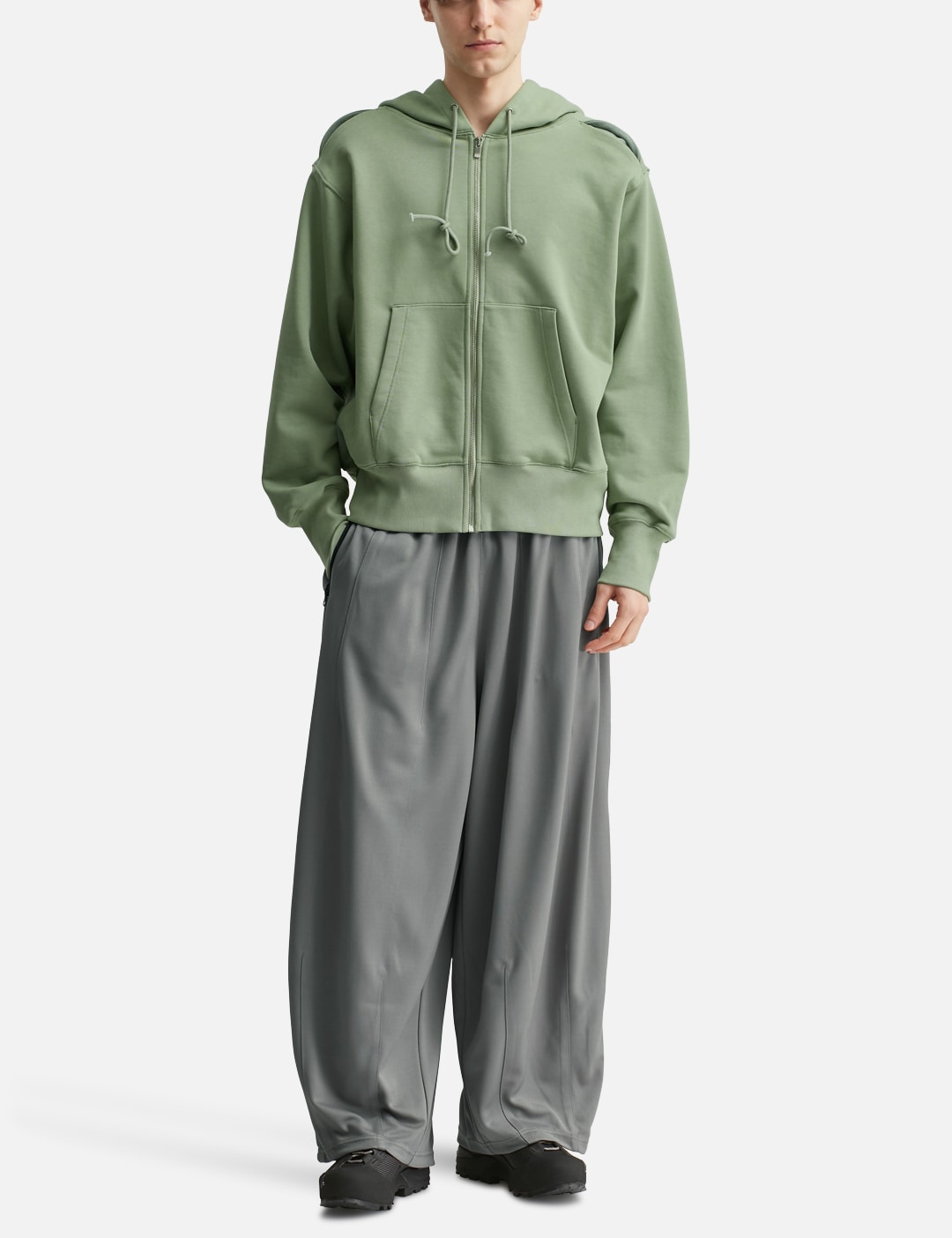 Reverse Round Hem Zip Hoodie view 20