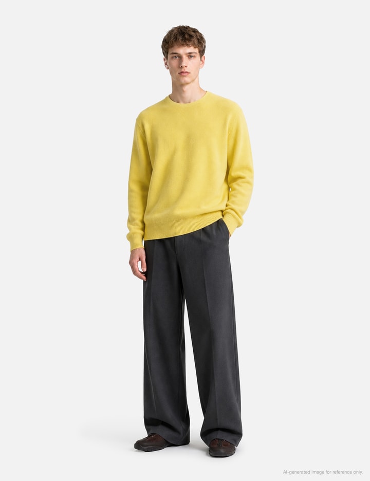 Moondal Basic Round Knit In Lemon