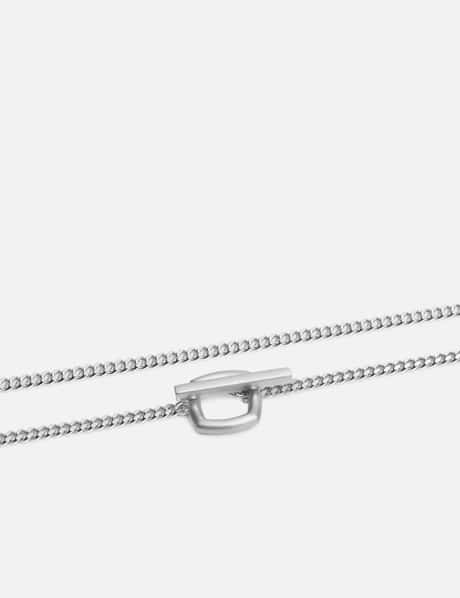 Tom Wood Frame Pendant Satin Thick - Recycled 925 sterling silver 