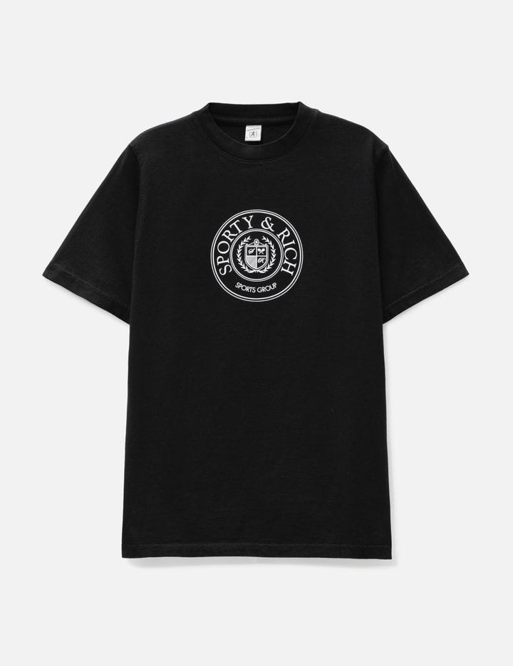 Sporty &amp; Rich Connecticut Crest T-shirt In Black