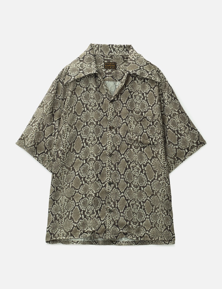 Kapital Silk Rayon Snake Pattern Rangle Color Aloha Shirt