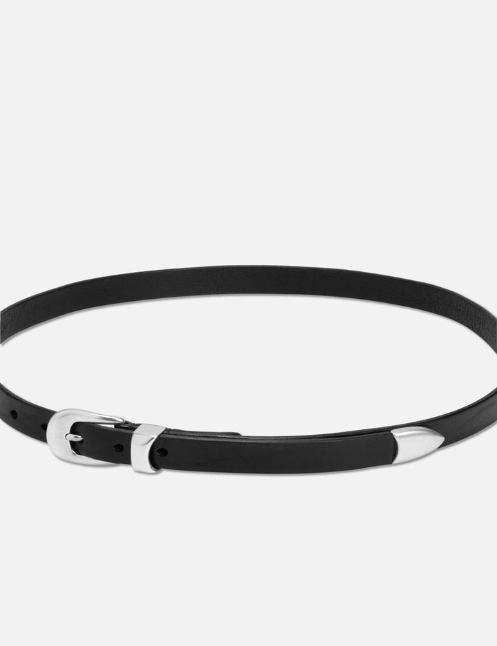 Our Legacy Leather Belt In Black