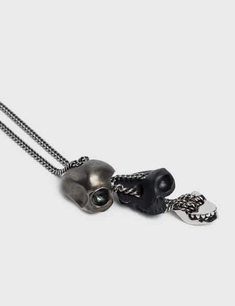Alexander McQueen - ディバイデッド スカル ペンダントネックレス 