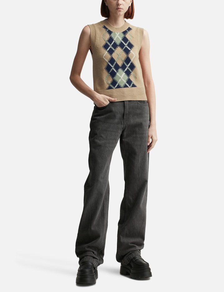 Argyle Sleeveless Sweater Placeholder Image