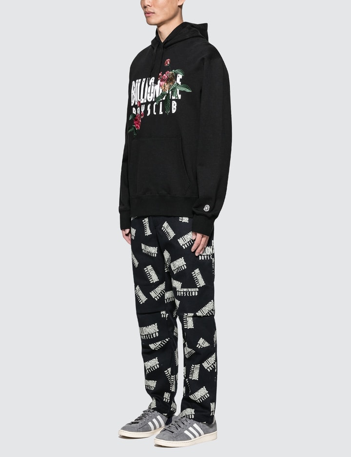 Embroidered Floral Popover Hoodie Placeholder Image