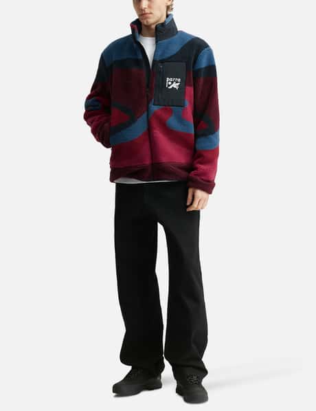 By Parra Full Ftp Booster Polar Fleece Jacket Red - Red high  display picture 3