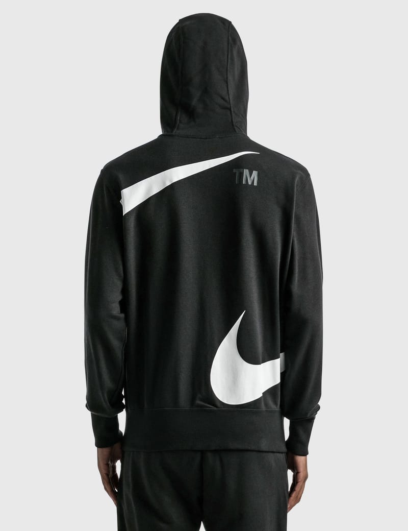 nike big swoosh zip hoodie