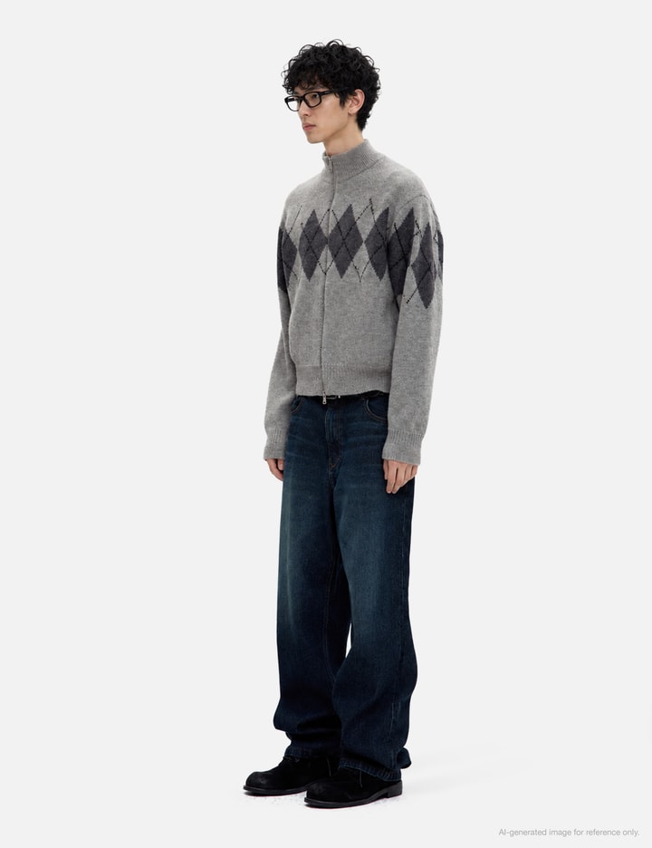 COOR Inside Out Argyle Zip-Up