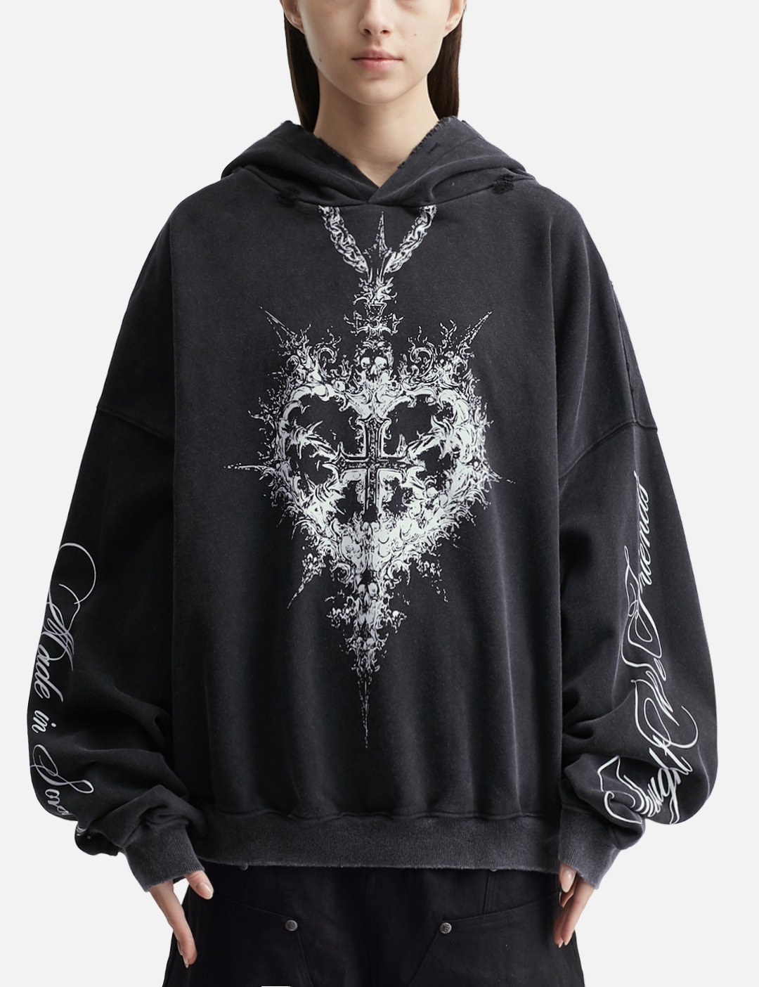 "Alis" Printed Necklace Hoodie view 6
