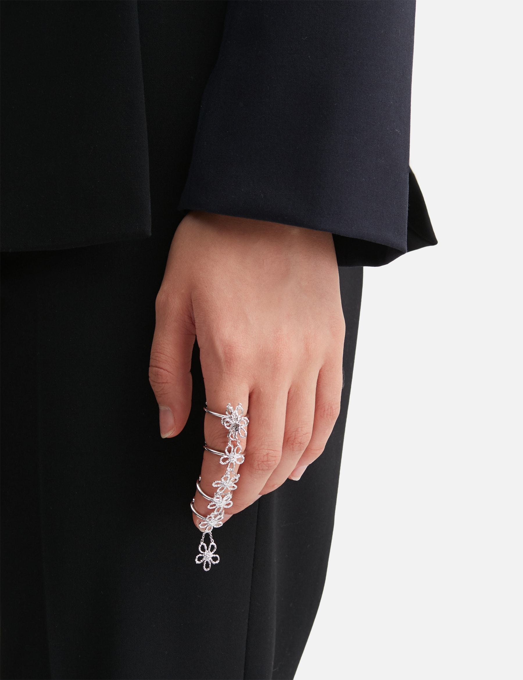 SHUSHU/TONG × YVMIN Lace Flower Soft Ring Set view 12