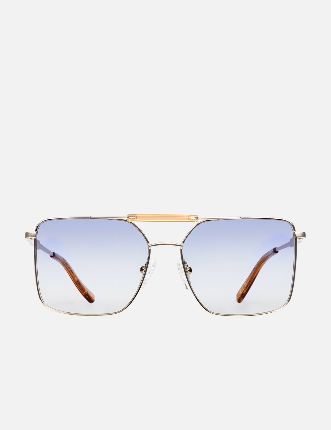 Pre-owned Louis Vuitton Lv Rise Square Sunglasses Clear/blue