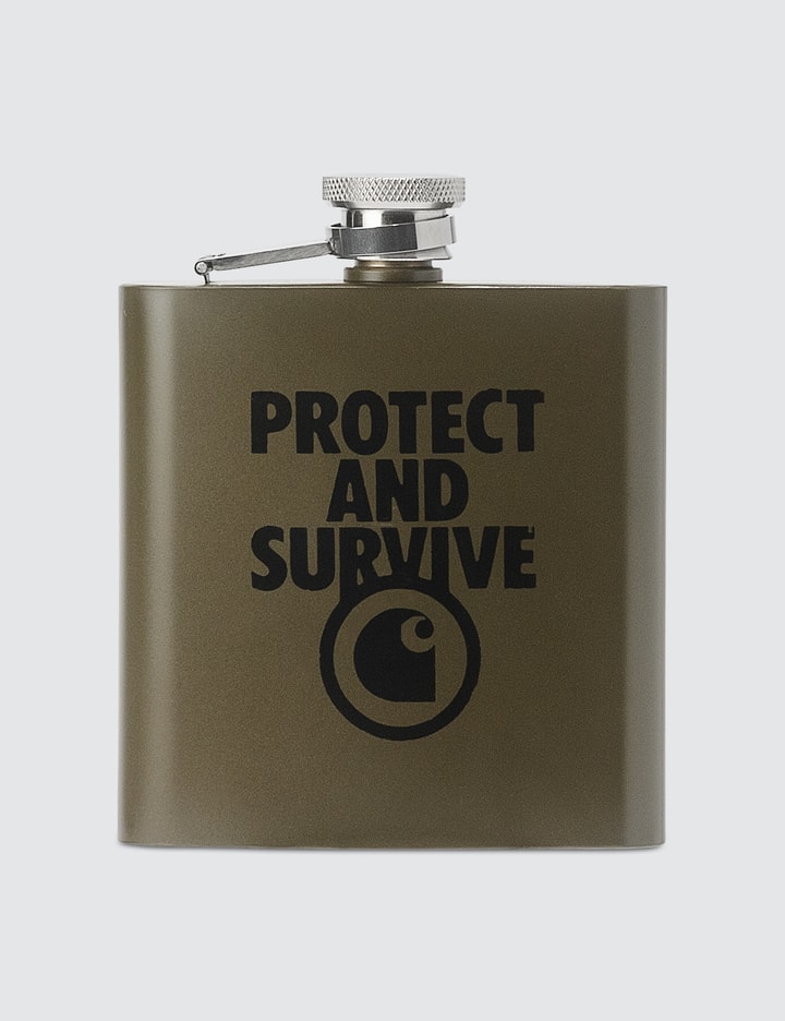 Protect And Survive Whiskey Flask Placeholder Image