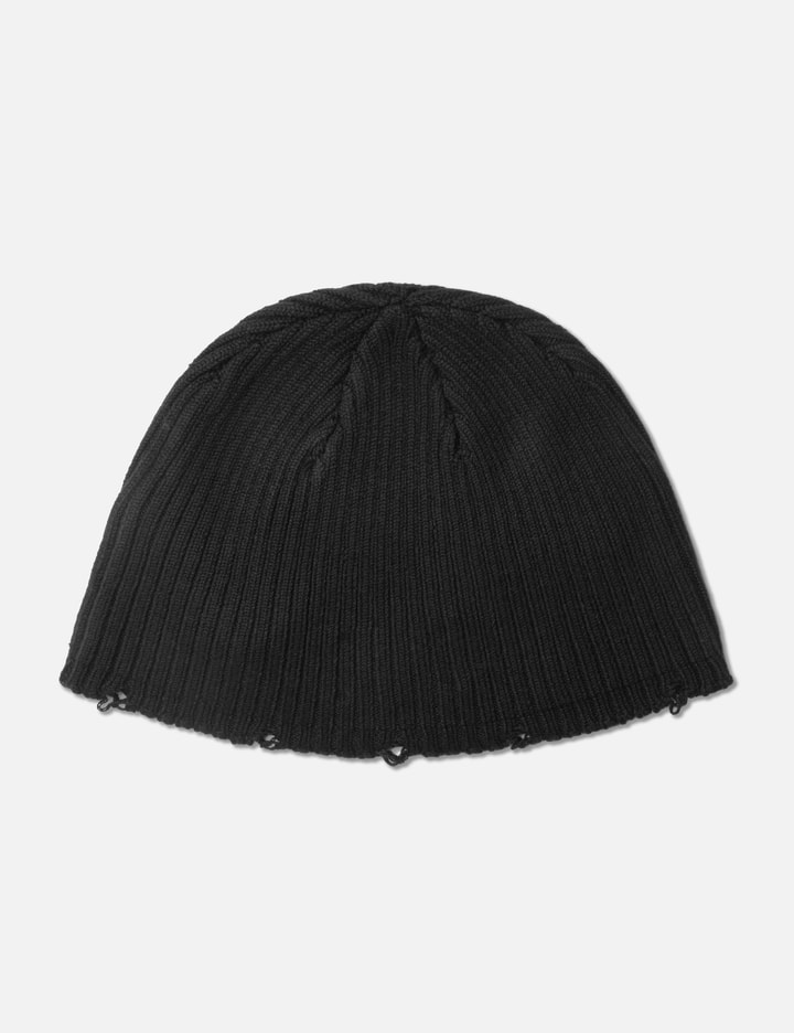 Dagger Distressed Knit Beanie - Black Placeholder Image