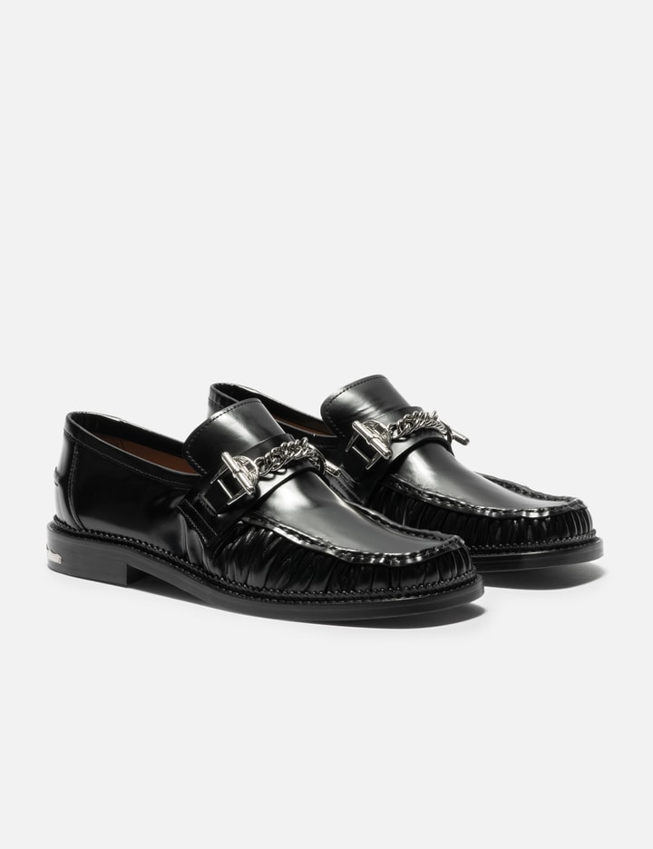 Toga Virilis Leather Chain Loafers
