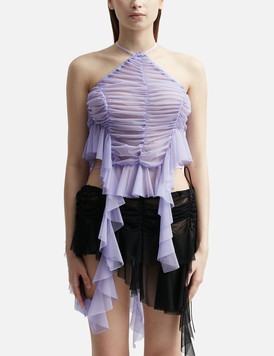 Waterfall Ruched Tank Top Placeholder Image
