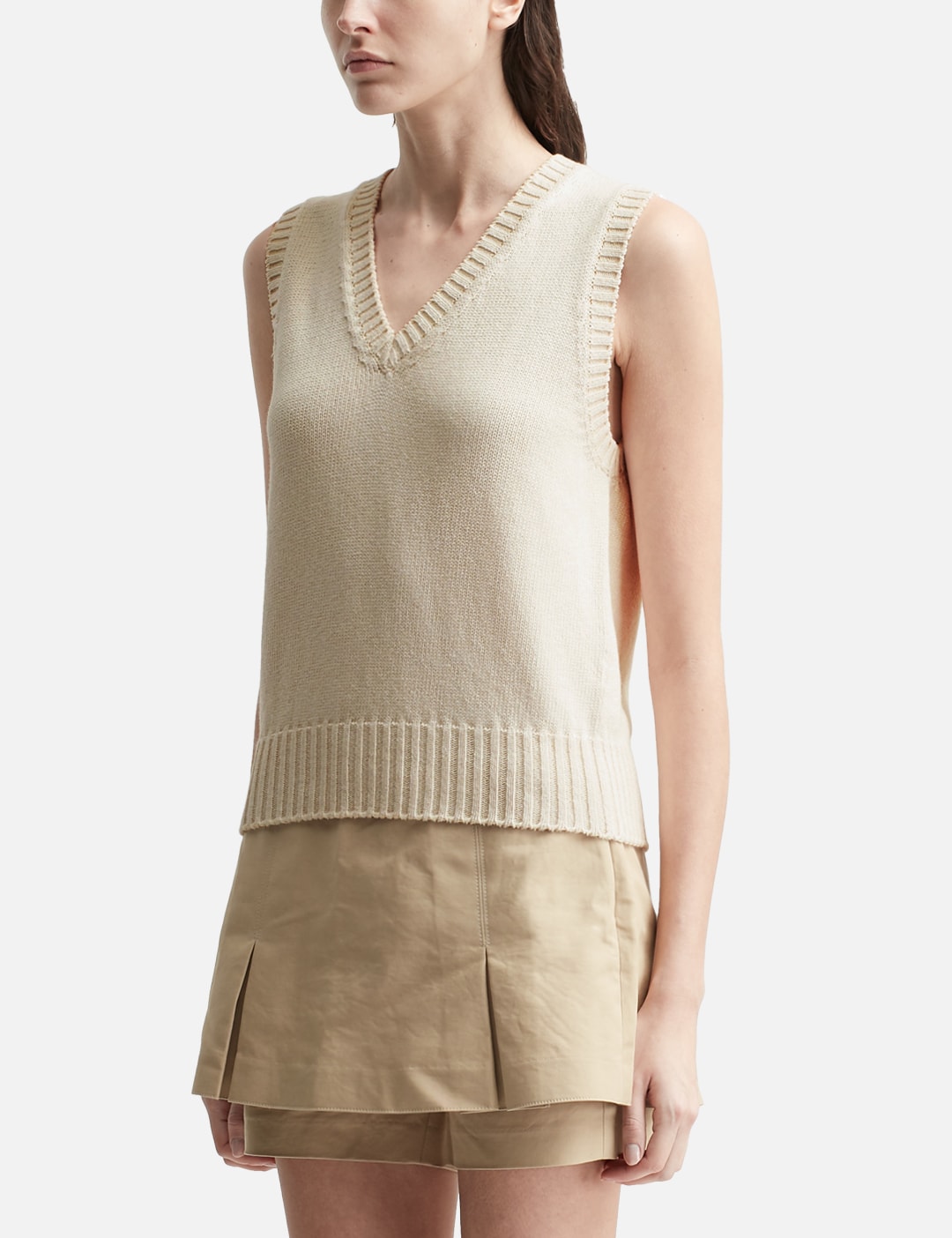 Piya Cotton V-Neck Vest view 14