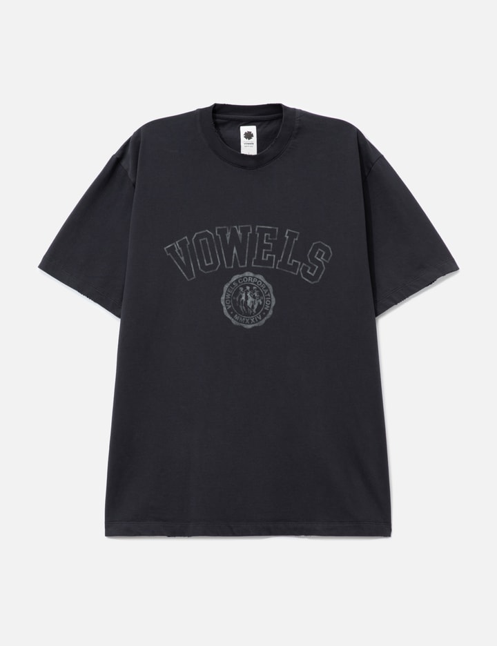 vowels Faded Collegiate Tee
