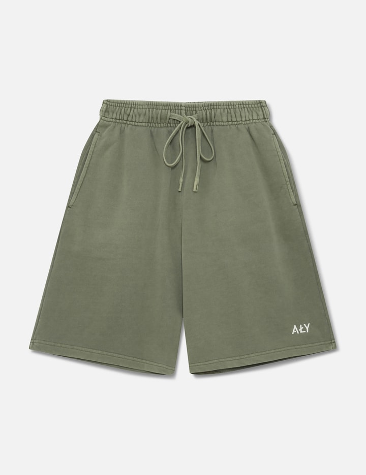 "Logo Embroidery Washed Olive" Shorts Placeholder Image