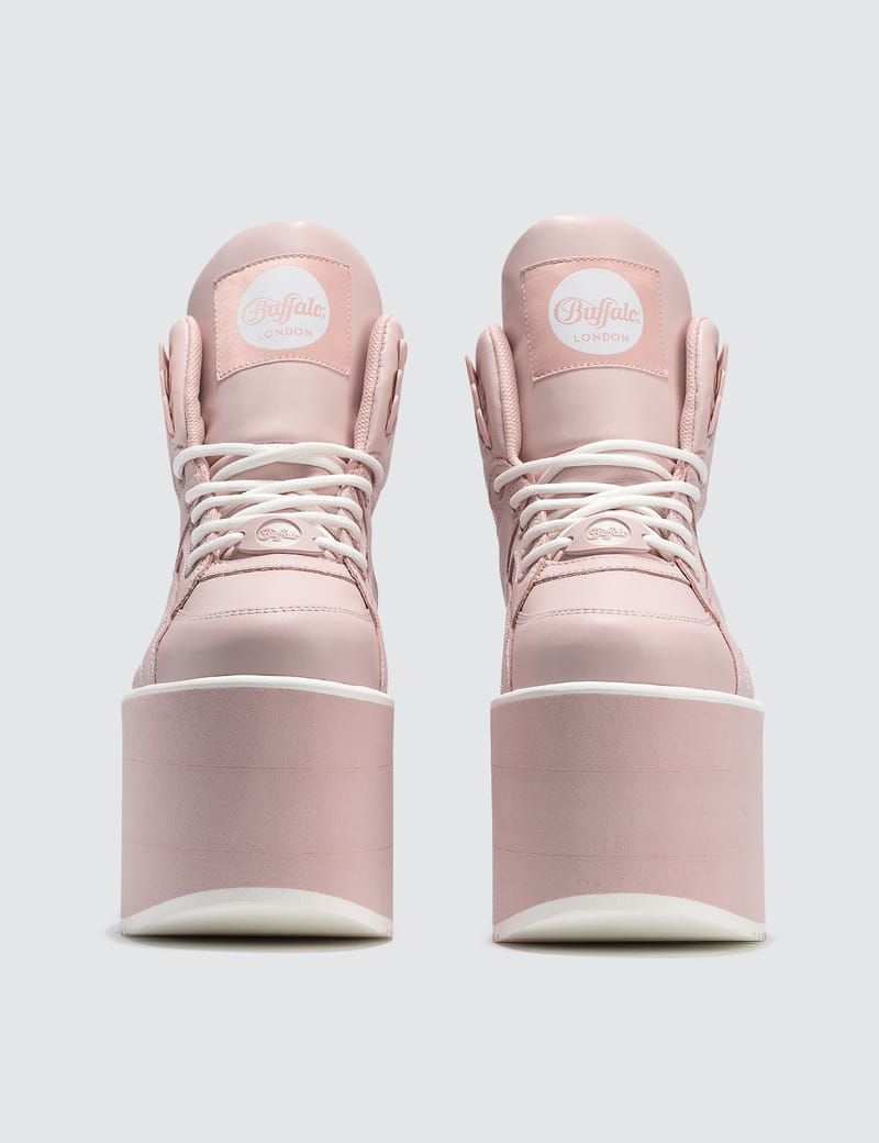 buffalo pink platform sneakers