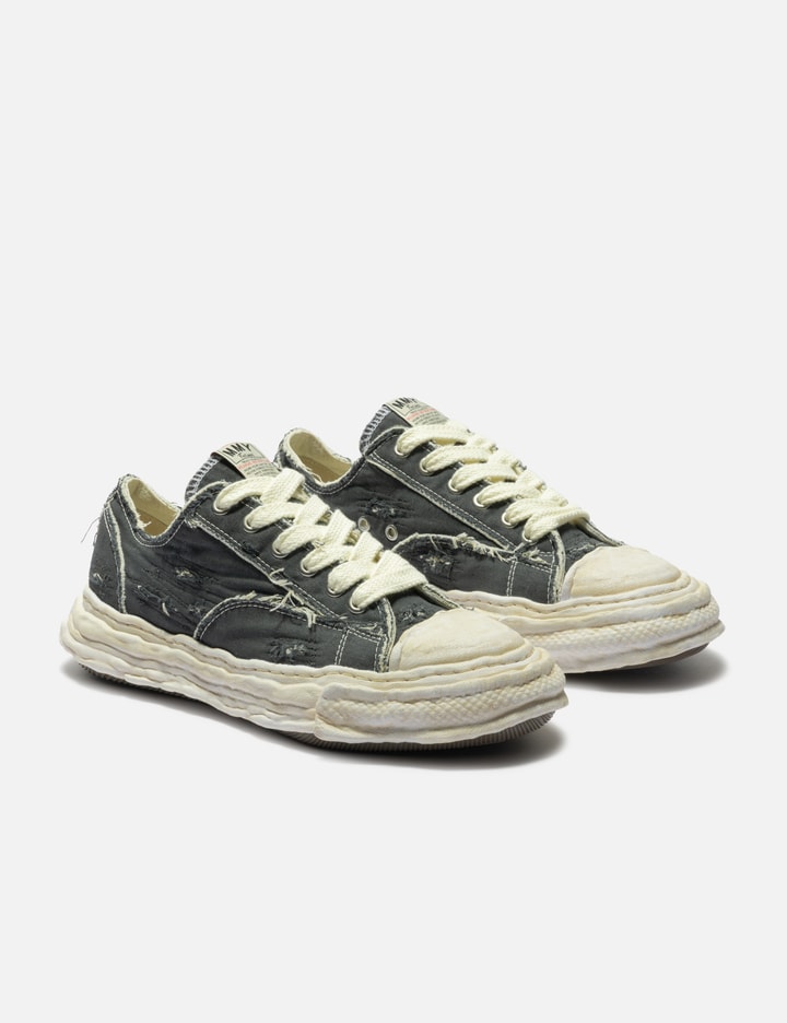 Maison Mihara Yasuhiro "PETERSON23" OG Sole Ripped Overdye Canvas Low-Top Sneaker