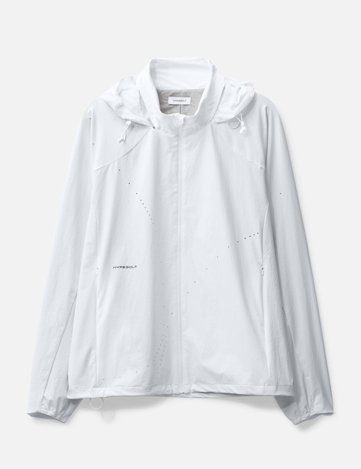 Shop Hypegolf X Post Archive Faction (paf) Perforated Windbreaker In White