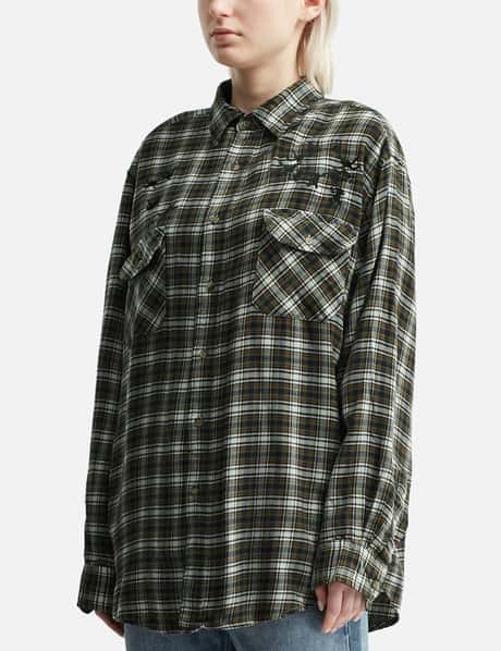 Upcycled Parachute Flannel Shirt view 15