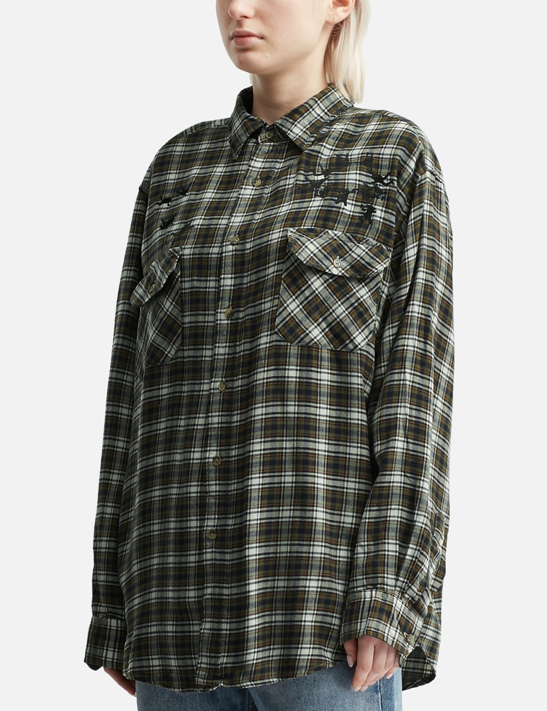 Upcycled Parachute Flannel Shirt view 16
