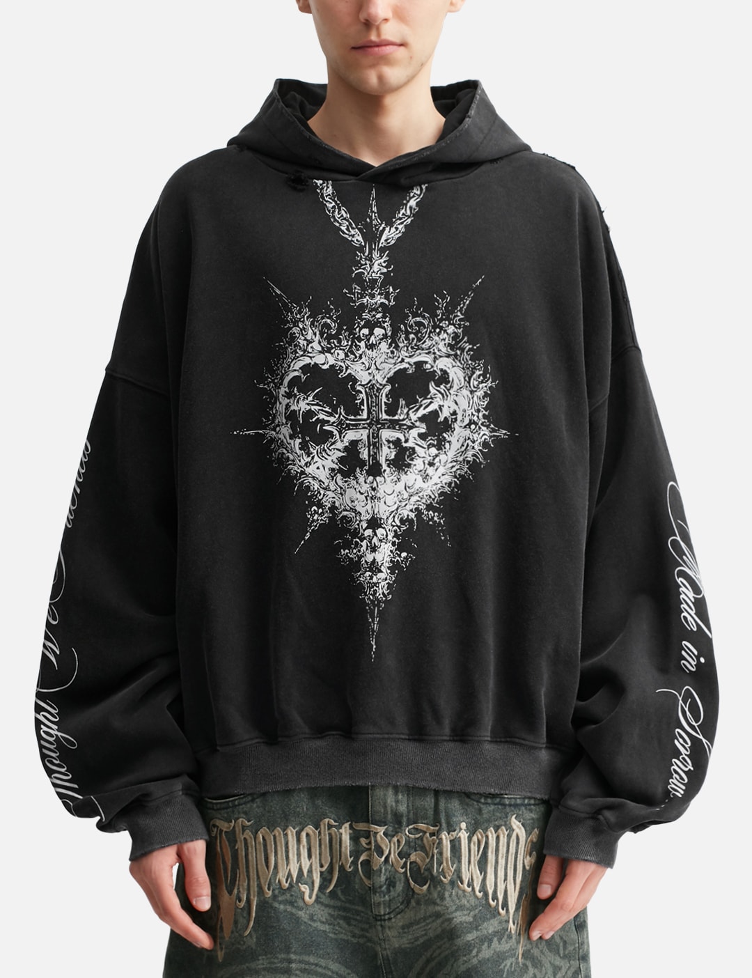 "Alis" Printed Necklace Hoodie view 12