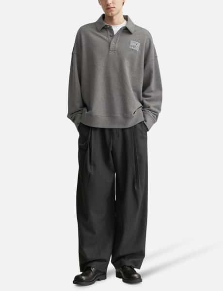 Stamp Oversize Polo Sweashirt view 14