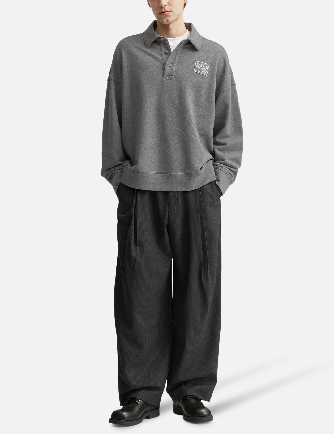 Stamp Oversize Polo Sweashirt view 20