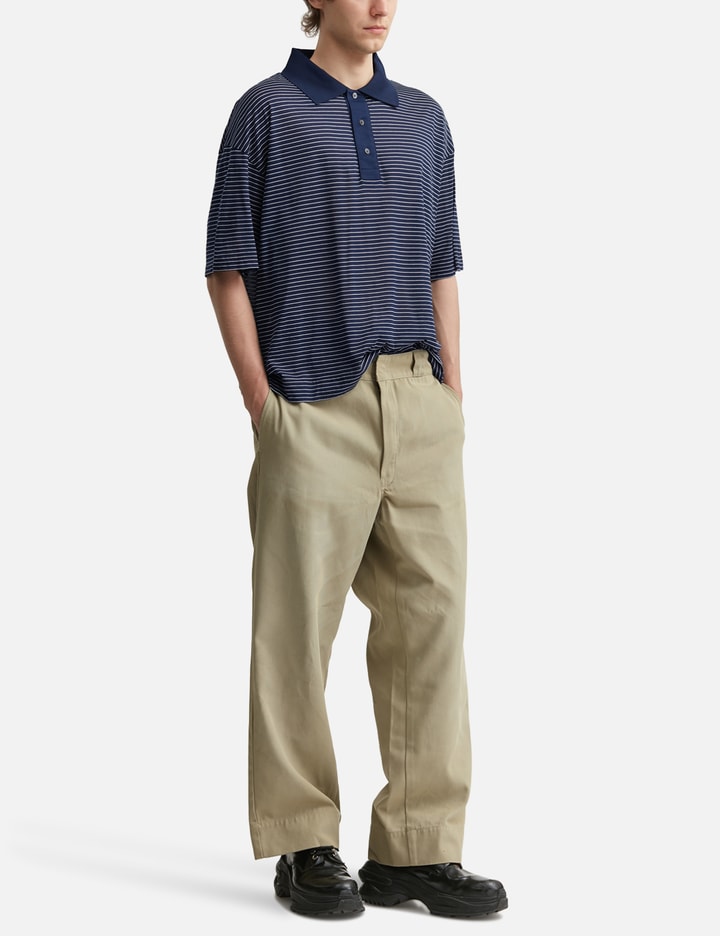 Ami Cotton Striped Ami De Coeur Polo