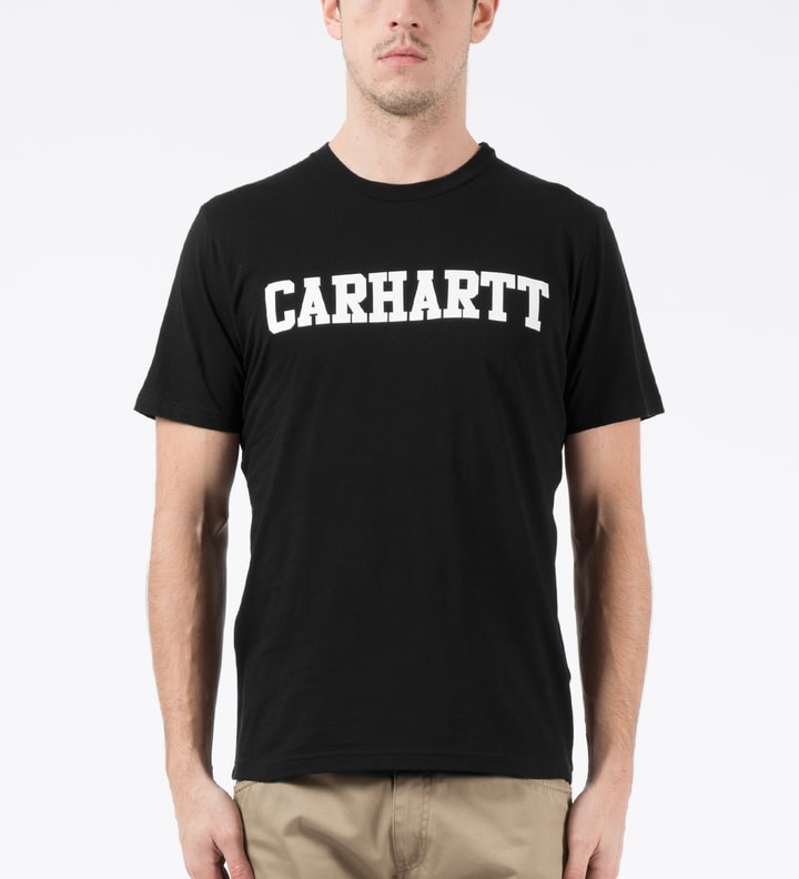 Black/White S/S College T-Shirt Placeholder Image