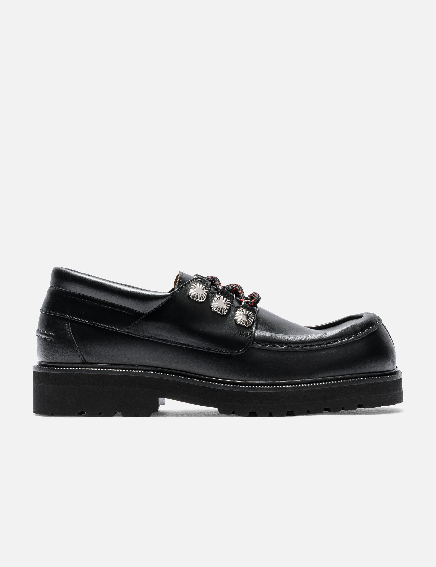 Black Leather Lace Up Shoes view 13