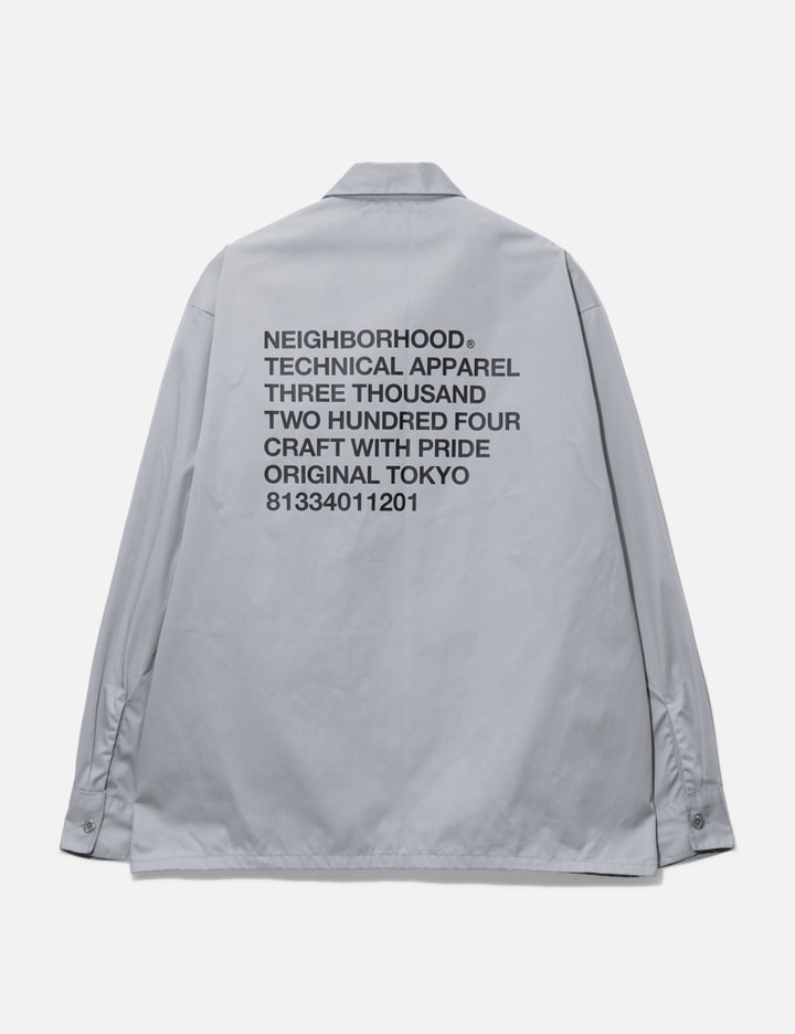 Shop Neighborhood Classic Worker Shirt In Grey