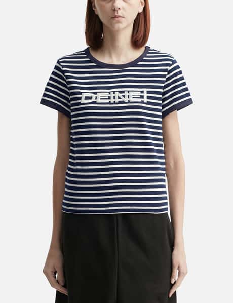 DEINET Line Logo Ringer T-shirt