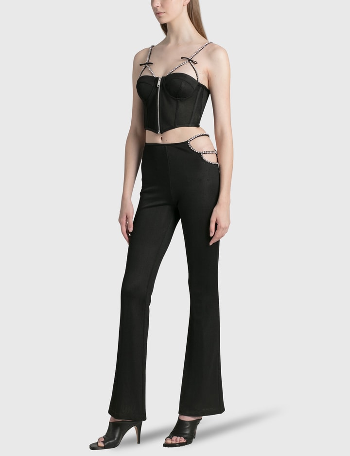 Crystal Cutout Mesh Pants Placeholder Image