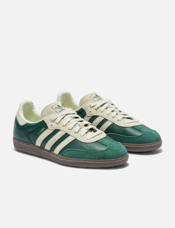 Adidas Originals Samba Og Sneakers In Collegiate Green And Cream