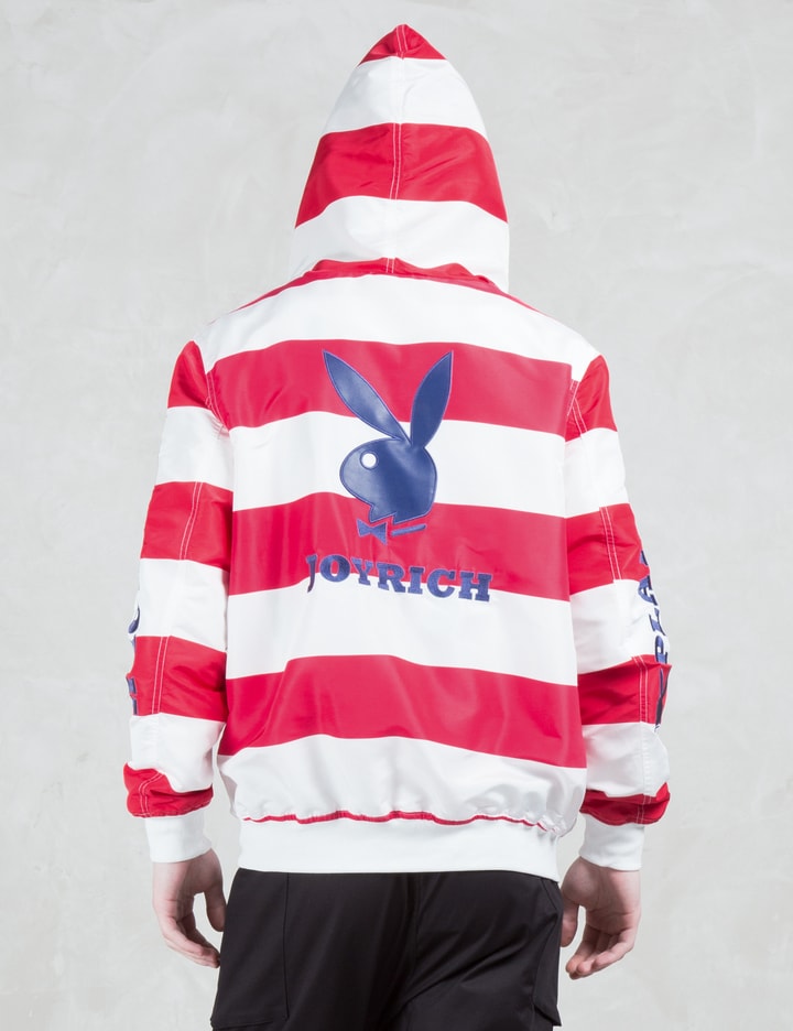 Usa Striped Playboy Hooded Jacket Placeholder Image