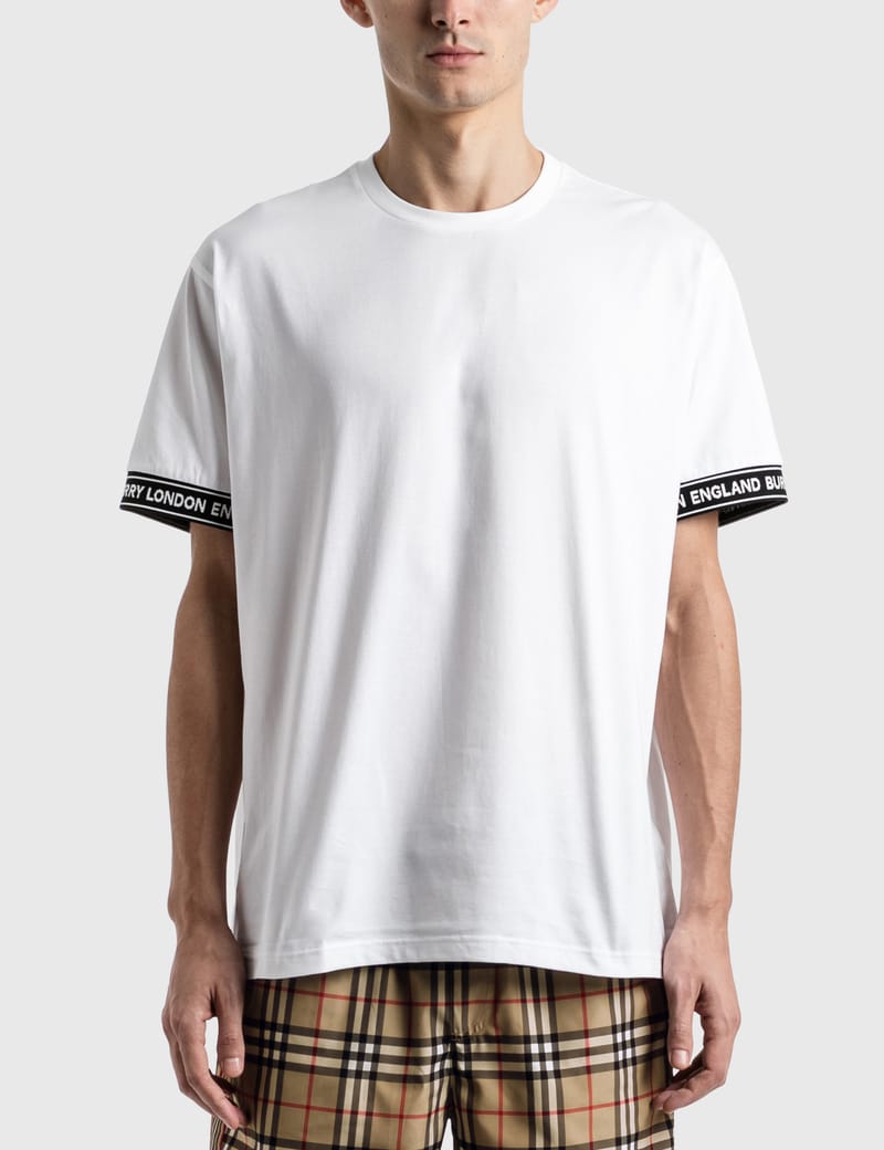 burberry logo tape t shirt