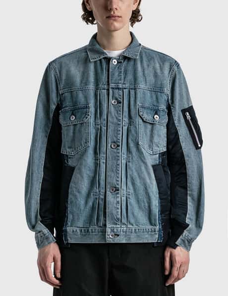 Sacai - デニム MA-1 ジャケット | HBX - ハイプビースト(Hypebeast)が 