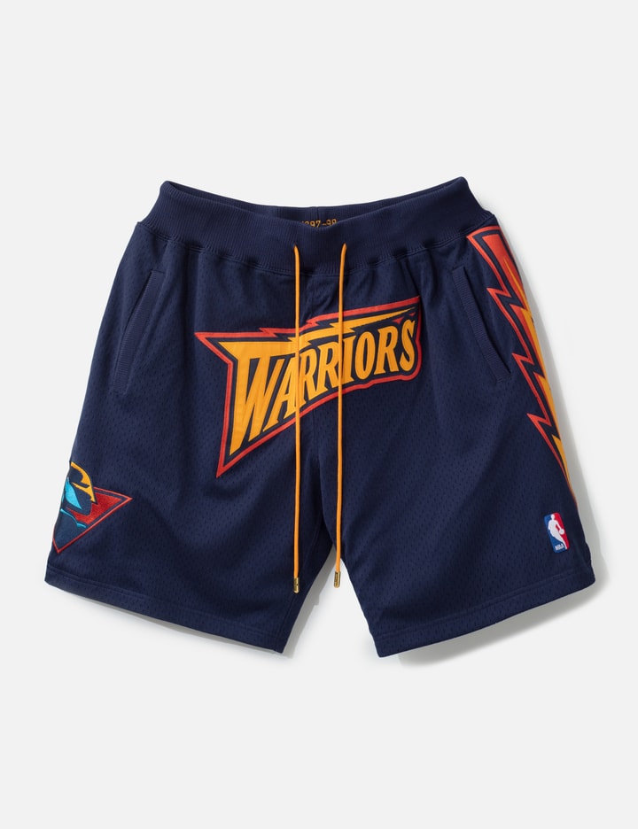 Just Don Mitchell & Ness Navy Golden State Warriors Authentic NBA X Just Don Mesh Shorts