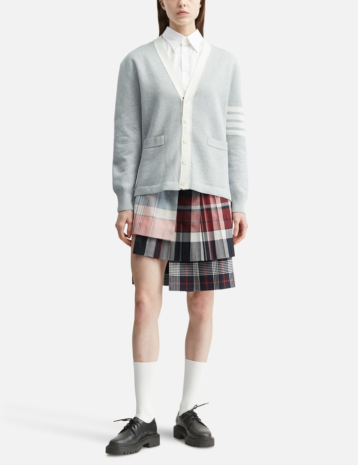 Thom Browne Crest Intarsia Jacquard 4-Bar Rugby Fit Cardigan