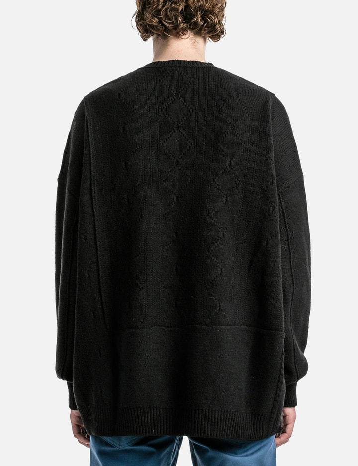 LOOSE FIT BRAID RELIEF ROUNDNECK SWEATER PRINTED Placeholder Image